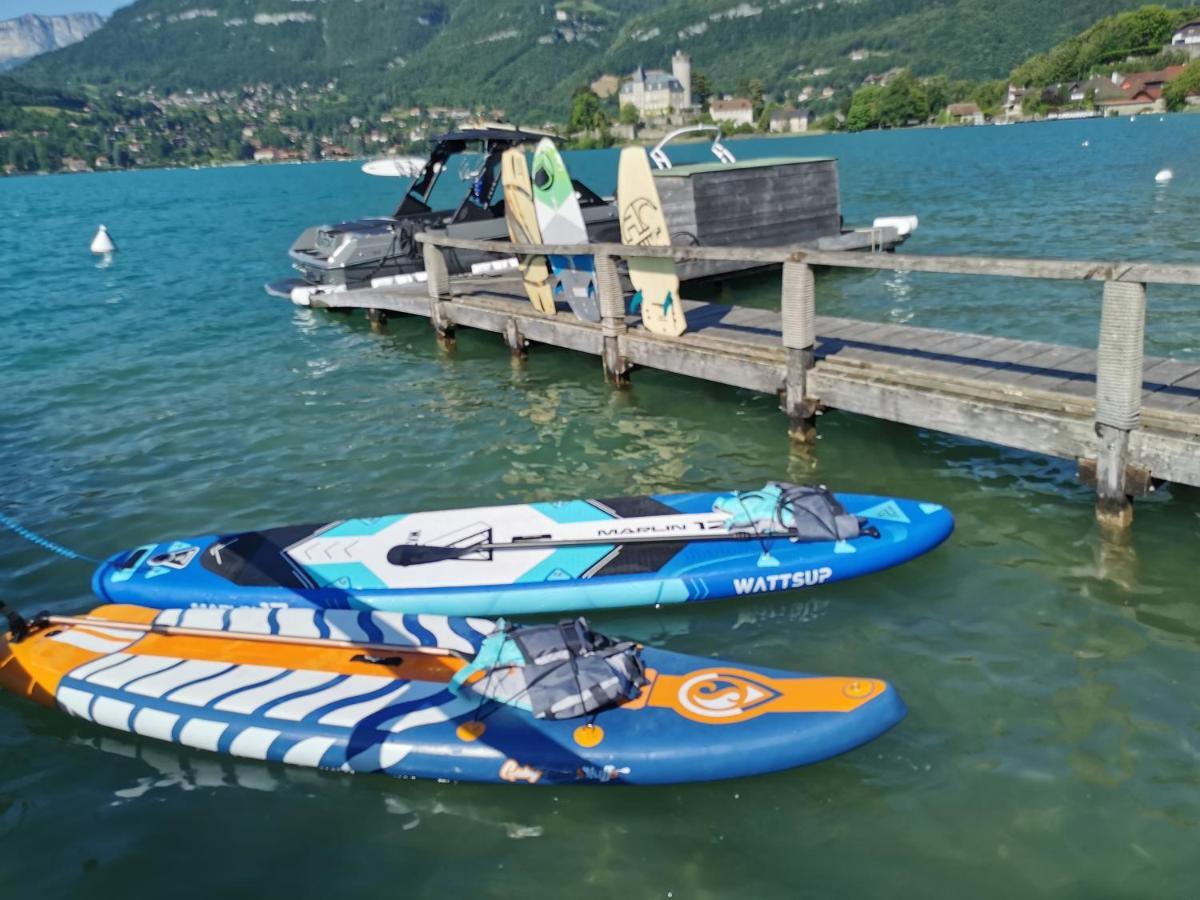 La Baie Des Voiles ,Vue Lac D'Annecy ,Plage Privee Duingt Buitenkant foto