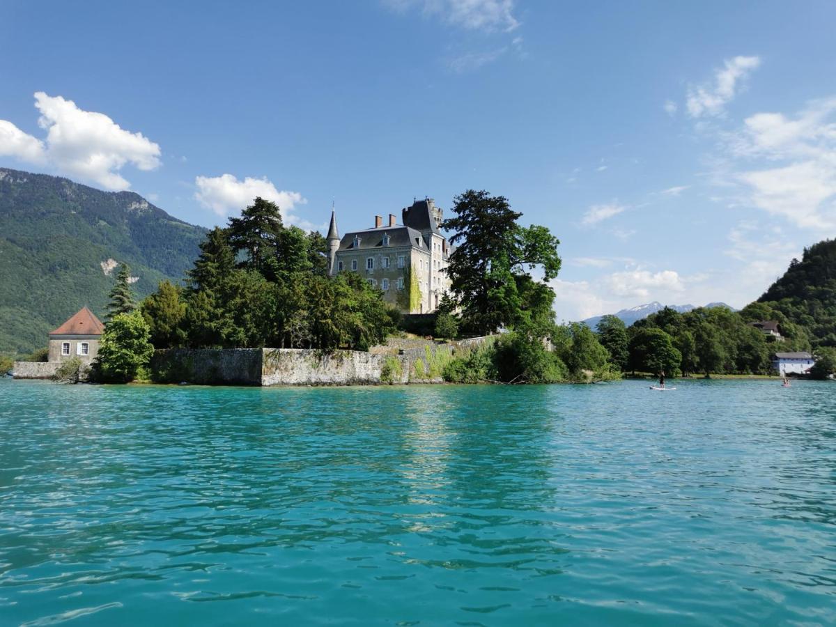 La Baie Des Voiles ,Vue Lac D'Annecy ,Plage Privee Duingt Buitenkant foto