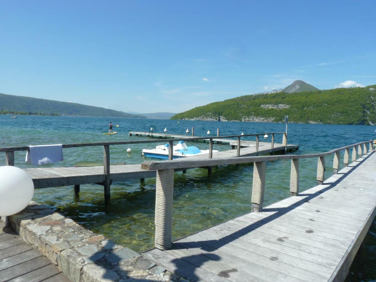 La Baie Des Voiles ,Vue Lac D'Annecy ,Plage Privee Duingt Buitenkant foto