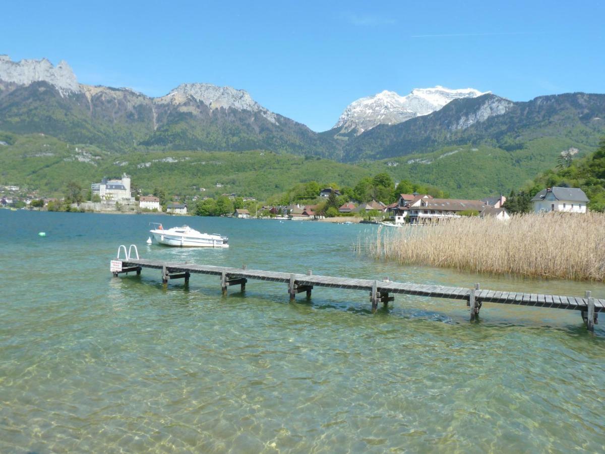 La Baie Des Voiles ,Vue Lac D'Annecy ,Plage Privee Duingt Buitenkant foto
