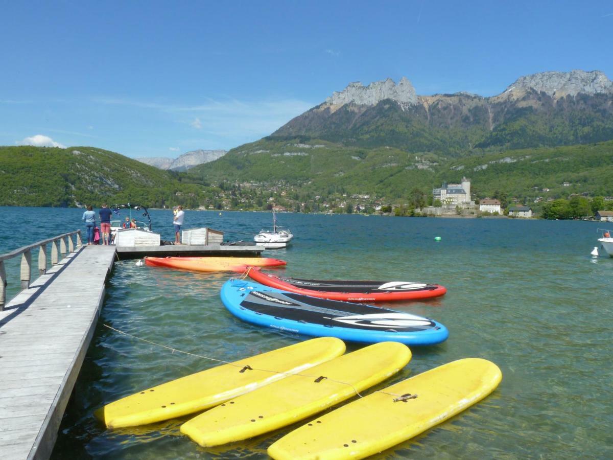 La Baie Des Voiles ,Vue Lac D'Annecy ,Plage Privee Duingt Buitenkant foto
