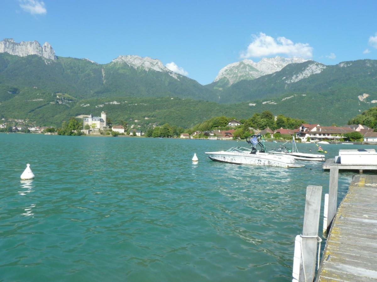 La Baie Des Voiles ,Vue Lac D'Annecy ,Plage Privee Duingt Buitenkant foto