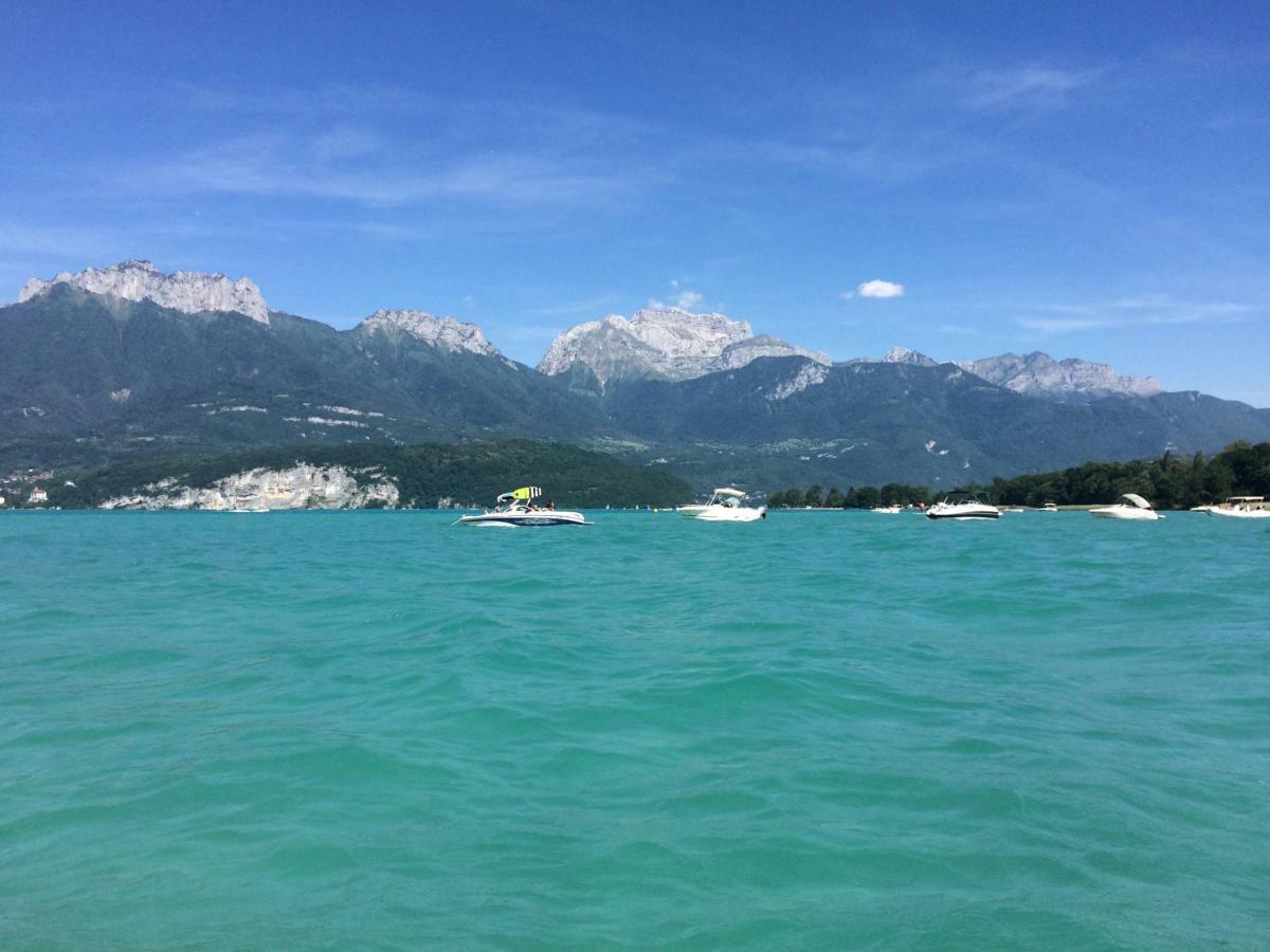La Baie Des Voiles ,Vue Lac D'Annecy ,Plage Privee Duingt Buitenkant foto