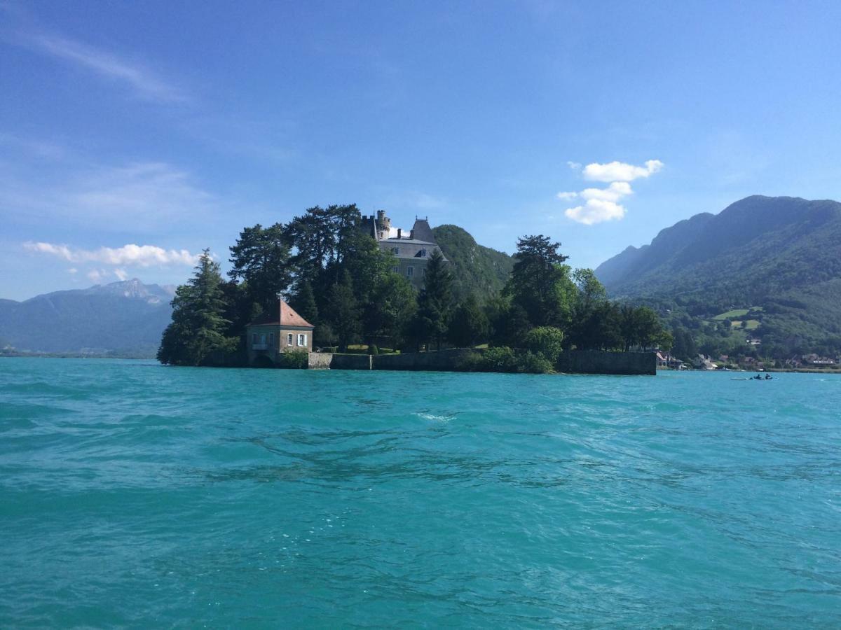 La Baie Des Voiles ,Vue Lac D'Annecy ,Plage Privee Duingt Buitenkant foto