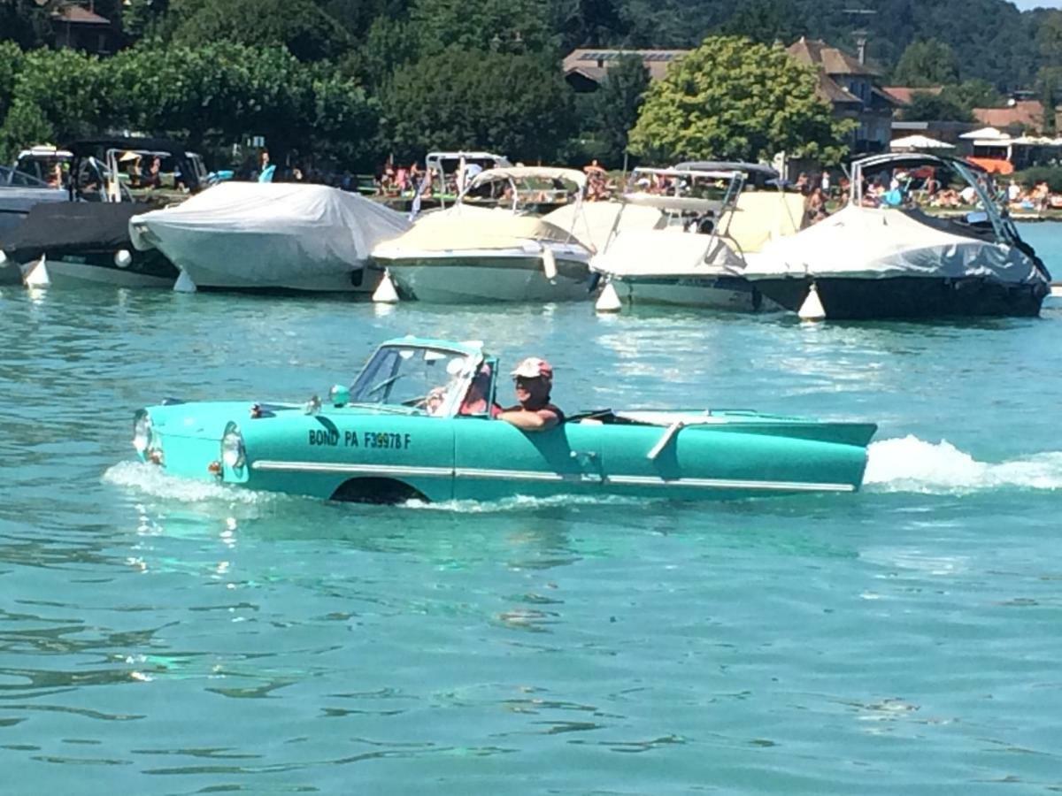 La Baie Des Voiles ,Vue Lac D'Annecy ,Plage Privee Duingt Buitenkant foto