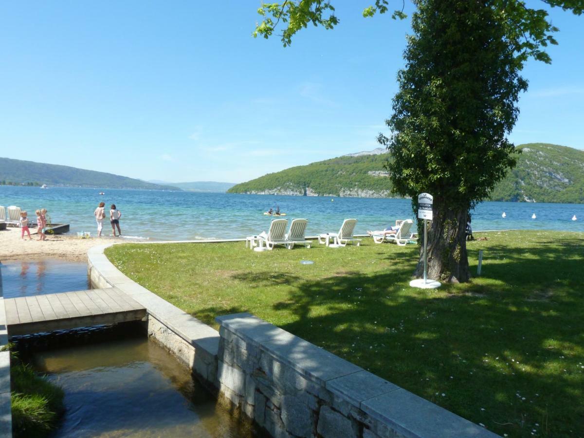 La Baie Des Voiles ,Vue Lac D'Annecy ,Plage Privee Duingt Buitenkant foto