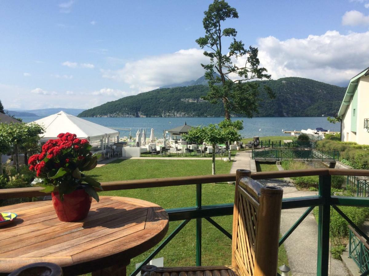 La Baie Des Voiles ,Vue Lac D'Annecy ,Plage Privee Duingt Buitenkant foto